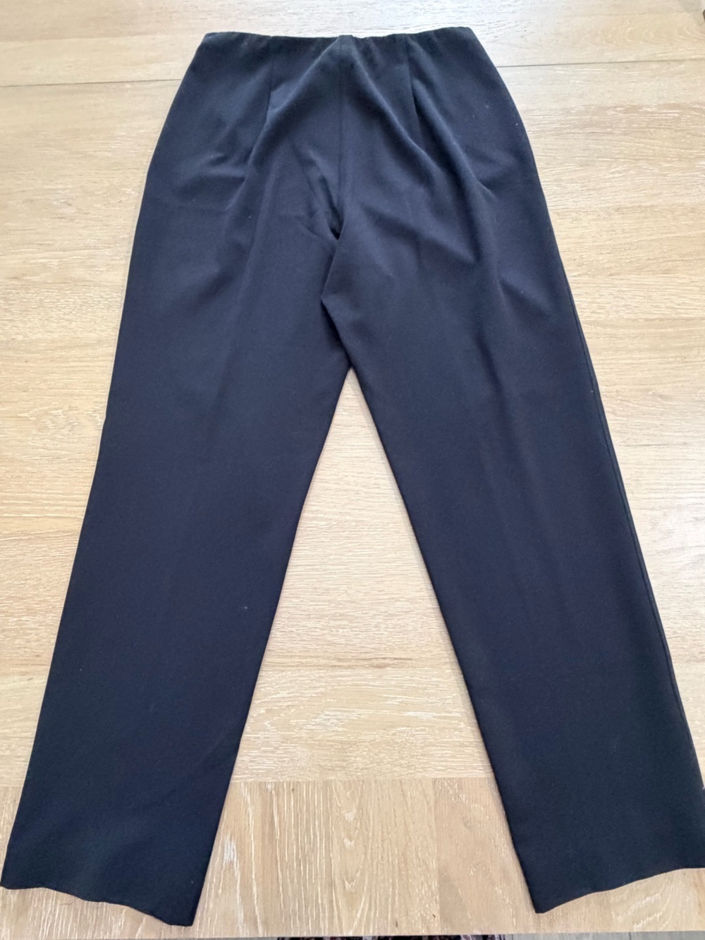 Sigrid Olsen Black Straight-Leg Pull-On Pants - Picture 6 of 6